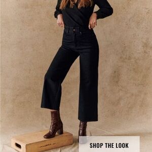 Sezane Le Crop Denim